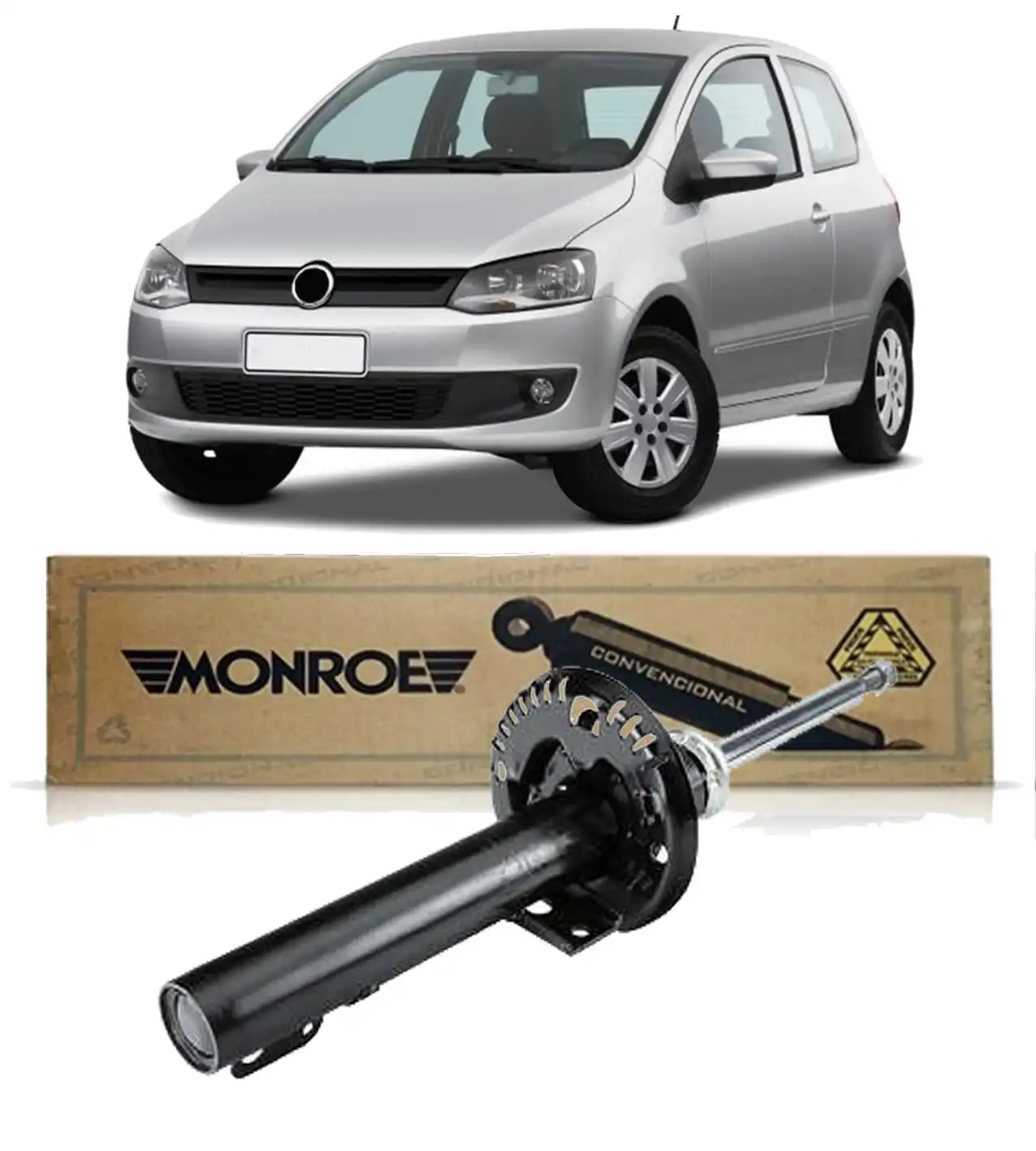 AMORTECEDOR DIANTEIRO FOX 1.0 1.6 2003 A 2021 C/BARRA ESTAB.